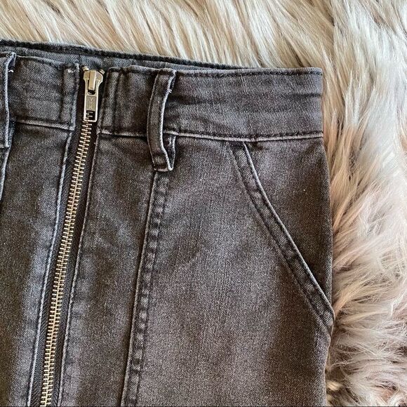 Art Class Black Zipper Mini Skirt, s - Picture 2 of 4